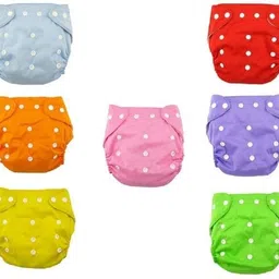 chinmay kids Quirk Reusable Baby Washable Cloth Diaper Nappies for Babies of Ages 0 to 2 Years (Combo of 7) - New Born-picture-27