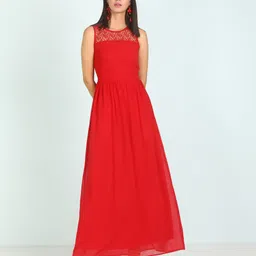 harpa Women Maxi Red Full Length Dress image 1