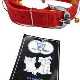 the dds store Nylon Dog Belt Combo of Ghungroo Collar with Lead 1.5m Lengthy Dog Collar & Leash Dog Belt Combo of Dog Collar with Dog Leash Specially for Medium Breed Under 30kg like Shih Tzu, Pug, Lhasa, Small Labrador, Small German Shepherd, Small Beagle, Indian Spitz, German Spitz, Dachshund Dog & Cat Collar & Leash image 2