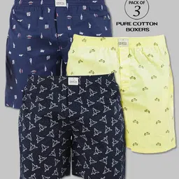 supersquad Pack of 3 Printed, Striped Men Boxer image 1