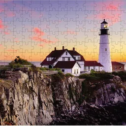 webby Portland Head Light Jigsaw Puzzle, 252 pieces image 1