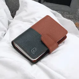 geelark Men & Women Green, Tan Artificial Leather Card Holder-picture-16