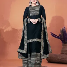 jai kurties Women Cotton Rayon Kurti Sharara Dupatta Set image 1