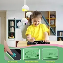 kiaraz 2 in 1 LCD Drawing Art Plastic Pencil Box Digital Slate Pencil Box Art Plastic Pencil Box image 4