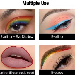 arcanuy Best Waterproof Sweatproof Eye Liner Colorful Eyeliner Pencil image 5