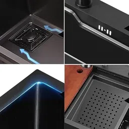 climber 304 Grade 30'' x 18'' x 9'' Inches Kitchen Sink with Anti Scrach Design Under Counter Basin image 3