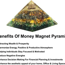 dhvani Green Aventurine Crystal Pyramid Decorative Showpiece - 7 cm image 3