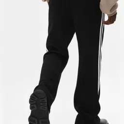 dockstreet Men Striped White Track Pants image 1