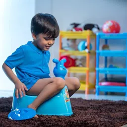 jynxe Potty Toilet Trainer Seat/Chair with Lid and High Back Support for Toddler Boys Girls (Age 7 Months to 3 Years) Potty Seat image 4