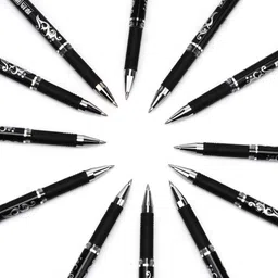 poohan CUTE Black Ink Erasable Gel Pen with attached Magic Wipe Eraser 0.5mm Nib Size Gel Pen image 5