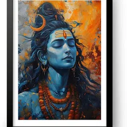 framerecall Mahadev Photo Frame | Adiyogi God Shiva Lord Shiva Photo Frame Acrylic 9 inch x 13 inch Painting-picture-22