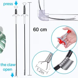 ablue clipper 60 cm Hand Press Drain Clog Remover Multi-purpose Plunger image 2