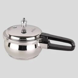 pristine Silver 1.5 Ltrs Tri Ply Induction Base Bakelite Outer Lid Handi Pressure Cooker With Stainless Steel-picture-12