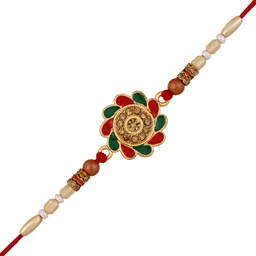 stefan Thread RACJ100123 Gold Finish Rakhi Set image 1