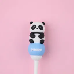 gomzy Kids Toothbrush - Panda Shape Design Soft Tooth Brush Extra Soft Toothbrush image 2