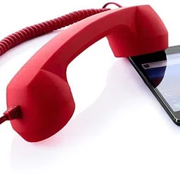 Maroon Coco Phone – Retro Handset with Radiation Protection for Smartphones Wired Headset-image-23