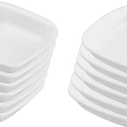 neena crockeries Plastic Sauce Bowl Semi Square Dip Bowls | Chutney Bowls | Ketchup Bowls 50 ml-picture-20