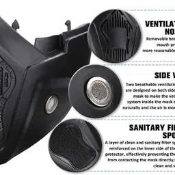 hanabi Clear Bike Face Mask for Men & Women image 4