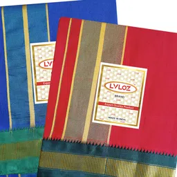 Lvloz Self Design Men Dhoti image 2