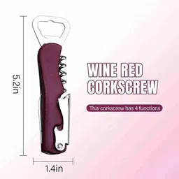 ohzen Corkscrew wine beer drawer pocket knife opener multi-function opener Wine Bottle Opener Bottle Opener image 3