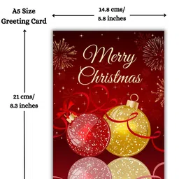 aanyacentric Christmas A5 Size 5.8x8.3 inch for Xmas Festive Wishes Greeting Card image 3