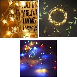 nirvaana 36 LEDs 13 m Multicolor Steady Strip Rice Lights image 1