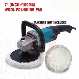 jawsons 7" Wool Polishing Pad for Car, Bike & Metal – Soft, Reusable, Scratch-Free Vehicle Polisher image 4