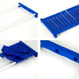 dhani creations 6-Tier Adjustable Multipurpose Shoe Storage Rack Space Saving, Easy to Assemble Plastic Wall Shelf image 4