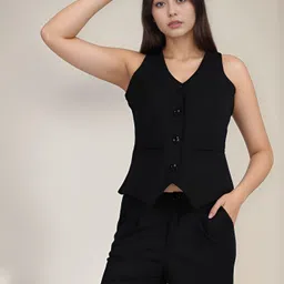 rocksy Solid Women Waistcoat-picture-45