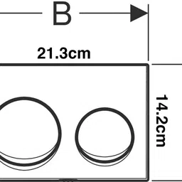 geberit Flush Plate | Brass | 115.040.QE.3 | Compatible with Concealed Cistern | Flush Tank Lever image 3