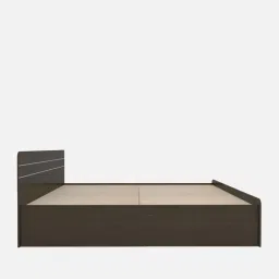 neudot Valancia Queen Size Bed in Wenge finish with Box Storage image 5