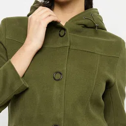 duke Wool Blend Solid Coat For Women image 4