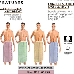 sairithanya enterprises Cotton 800 GSM Bath, Beach, Face Towel Set image 5