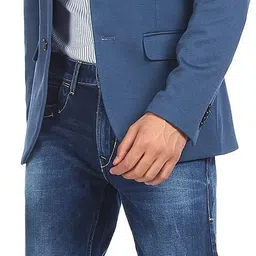 flying machine Men Solid Single Breasted Casual Blazer image 2