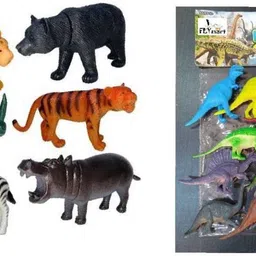 cj children WILD ANIMALS PLASTIC TOY SET-picture-27