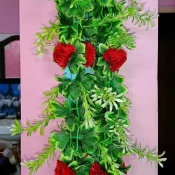 dynamic retail global Artificial Hanging Flowers Plant Wall Hanging Garland Chain Home Decor CSQ491 Multicolor Rose Artificial Flower image 1
