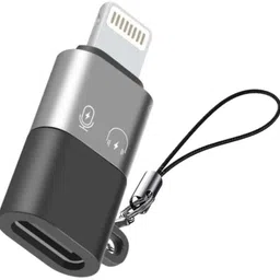 UBRONIK Grey Male Lightning Adapter Connector OTG iPhone Type C Female to Phone Converter-picture-14