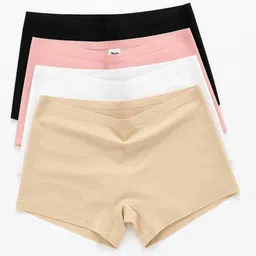 meile Pack of 4 Women Boy Short Multicolor Panty-picture-16