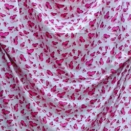 hoc Unstitched Crepe Kurta & Palazzo Material Printed image 1