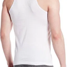 Pack of 5 RUPA Jon Men's White RN Cotton Vest (Pack of 5) Men Vest image 2