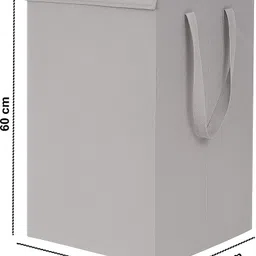 raxsh 75 L Grey Laundry Basket image 5