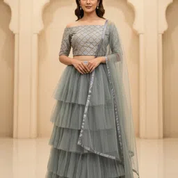 sonu creation Self Design Semi Stitched Lehenga Choli-picture-13