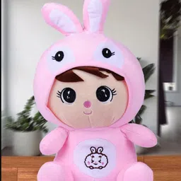 ptc soft bunny plush toy pink 30 cm - cute stuffed rabbit toy for kids birthday gift - 30 cm-picture-26