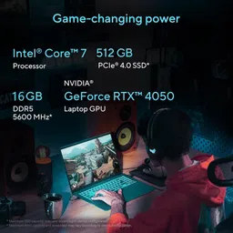 ASUS Gaming V16 (2025) with Office 2024 + M365 Basic*, AI PC, (i7 14th gen) Intel Core 7 14th Gen 240H - (16 GB/512 GB SSD/Windows 11 Home/6 GB Graphics/NVIDIA GeForce RTX 4050/144 Hz) V3607VU-RP275WS Gaming Laptop image 2