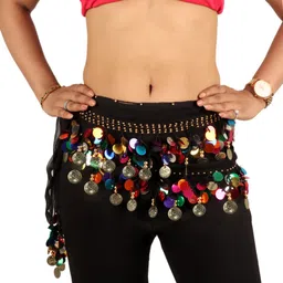 Women Black Metal Belt-image-9