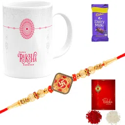 poorak Rakhi For Brother Chocolate Combo 68154GLA Gold Gift Box-picture-15