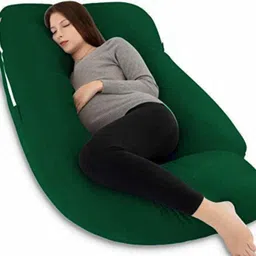 mg crafts Polyester Fibre Pregnancy Pillow Pack of 1 Stripes, Solid J-Shaped Pregnancy Pillow Maternity Body Pillow with Velvet Cover-picture-10