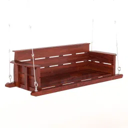 ad planet Traditional Solid Wood Swings in Rosewood Finish image 5