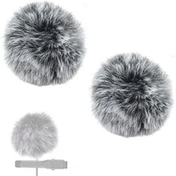 urban infotech Furry Lavalier Microphone Wind Muff Cover for Clear Outdoor Audio Microphone image 2