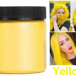bijlan cosmetic Temporary yellow Color Hair Wax for Perfect Hair Styling-02 , YELLOW image 4